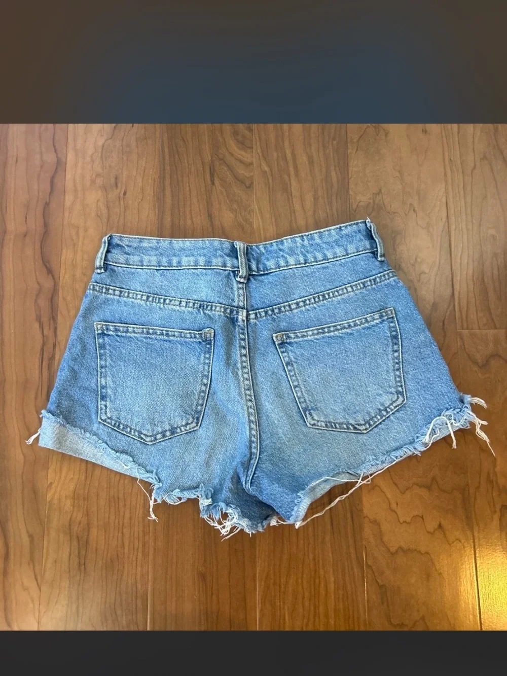 Pacsun Blue Distressed Denim Shorts